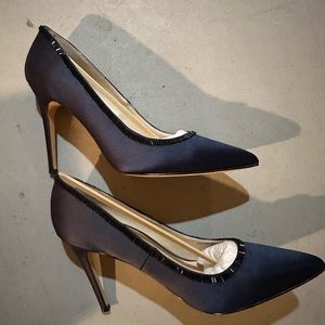 NWT Nina blue heels 11